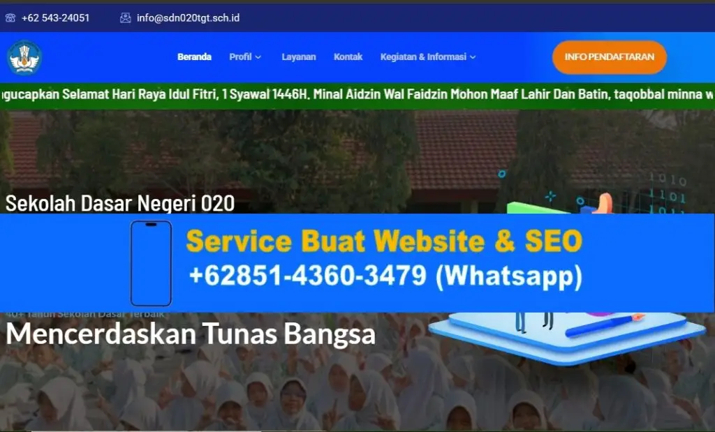 Servis Bikin Website Sekolah